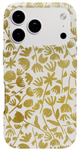 Load image into Gallery viewer, Gold Ink Floral Pattern - Phone Case