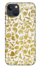 Load image into Gallery viewer, Gold Ink Floral Pattern - Phone Case