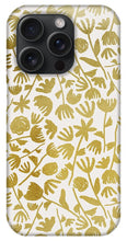 Load image into Gallery viewer, Gold Ink Floral Pattern - Phone Case