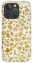Load image into Gallery viewer, Gold Ink Floral Pattern - Phone Case