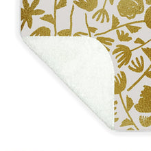 Load image into Gallery viewer, Gold Ink Floral Pattern - Blanket