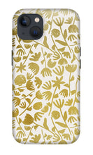 Load image into Gallery viewer, Gold Ink Floral Pattern - Phone Case