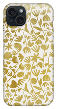 Load image into Gallery viewer, Gold Ink Floral Pattern - Phone Case