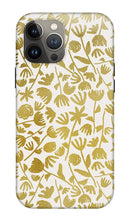 Load image into Gallery viewer, Gold Ink Floral Pattern - Phone Case