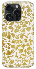 Load image into Gallery viewer, Gold Ink Floral Pattern - Phone Case