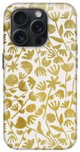 Load image into Gallery viewer, Gold Ink Floral Pattern - Phone Case