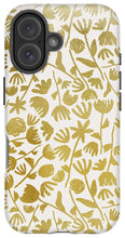 Load image into Gallery viewer, Gold Ink Floral Pattern - Phone Case