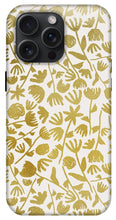 Load image into Gallery viewer, Gold Ink Floral Pattern - Phone Case