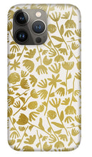 Load image into Gallery viewer, Gold Ink Floral Pattern - Phone Case