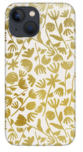 Load image into Gallery viewer, Gold Ink Floral Pattern - Phone Case