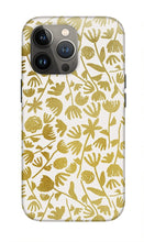 Load image into Gallery viewer, Gold Ink Floral Pattern - Phone Case