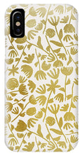 Load image into Gallery viewer, Gold Ink Floral Pattern - Phone Case