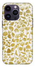 Load image into Gallery viewer, Gold Ink Floral Pattern - Phone Case