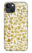Load image into Gallery viewer, Gold Ink Floral Pattern - Phone Case