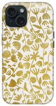 Load image into Gallery viewer, Gold Ink Floral Pattern - Phone Case