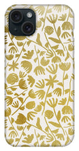 Load image into Gallery viewer, Gold Ink Floral Pattern - Phone Case