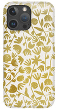 Load image into Gallery viewer, Gold Ink Floral Pattern - Phone Case