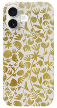 Load image into Gallery viewer, Gold Ink Floral Pattern - Phone Case