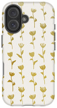 Load image into Gallery viewer, Gold Ink Flower Pattern - Phone Case