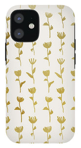 Gold Ink Flower Pattern - Phone Case