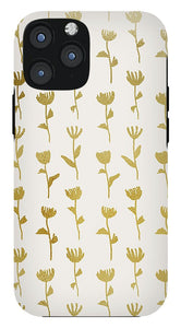 Gold Ink Flower Pattern - Phone Case