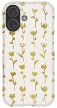 Load image into Gallery viewer, Gold Ink Flower Pattern - Phone Case