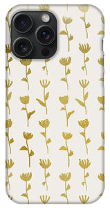 Gold Ink Flower Pattern - Phone Case