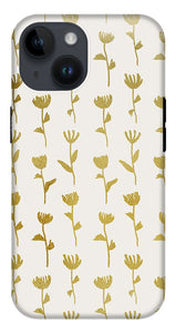 Gold Ink Flower Pattern - Phone Case