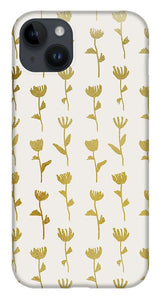 Gold Ink Flower Pattern - Phone Case