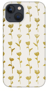 Gold Ink Flower Pattern - Phone Case