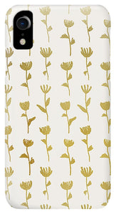 Gold Ink Flower Pattern - Phone Case