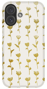 Gold Ink Flower Pattern - Phone Case