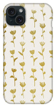 Load image into Gallery viewer, Gold Ink Flower Pattern - Phone Case