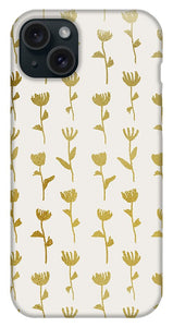 Gold Ink Flower Pattern - Phone Case