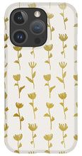 Load image into Gallery viewer, Gold Ink Flower Pattern - Phone Case