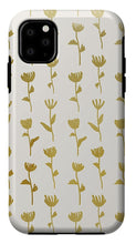 Load image into Gallery viewer, Gold Ink Flower Pattern - Phone Case