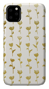 Gold Ink Flower Pattern - Phone Case