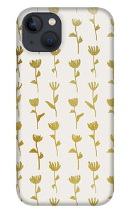 Gold Ink Flower Pattern - Phone Case