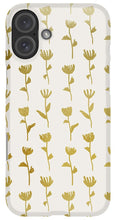 Load image into Gallery viewer, Gold Ink Flower Pattern - Phone Case