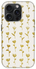 Load image into Gallery viewer, Gold Ink Flower Pattern - Phone Case