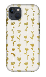 Gold Ink Flower Pattern - Phone Case