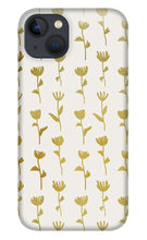 Load image into Gallery viewer, Gold Ink Flower Pattern - Phone Case