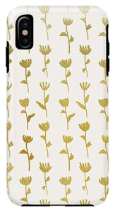 Gold Ink Flower Pattern - Phone Case