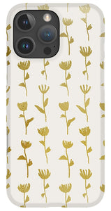 Gold Ink Flower Pattern - Phone Case