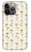 Load image into Gallery viewer, Gold Ink Flower Pattern - Phone Case