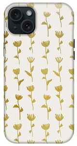 Gold Ink Flower Pattern - Phone Case