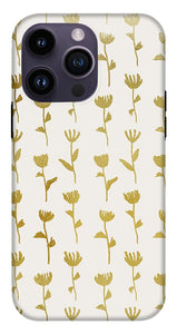 Gold Ink Flower Pattern - Phone Case