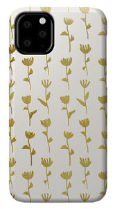 Gold Ink Flower Pattern - Phone Case