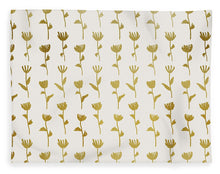 Load image into Gallery viewer, Gold Ink Flower Pattern - Blanket