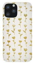 Load image into Gallery viewer, Gold Ink Flower Pattern - Phone Case